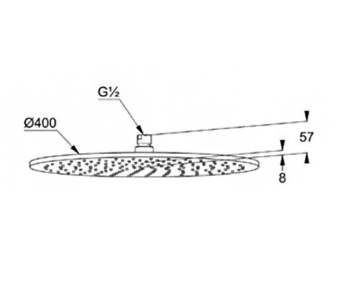 Верхний душ Kludi A-QA 643409100