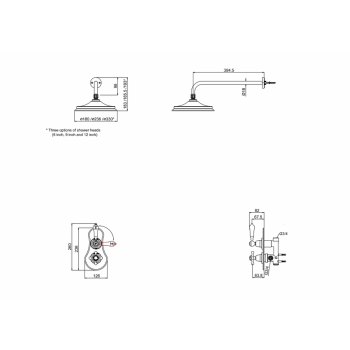 Душевой комплект Burlington VF1S хром