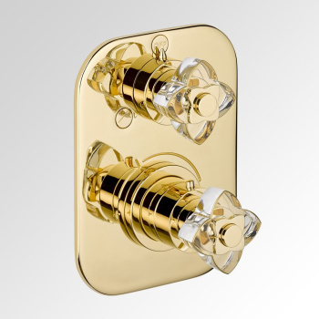 Смеситель для душа THG Petale De Cristal Clair Lisere Dore U6E-F01-5500BE полир золото