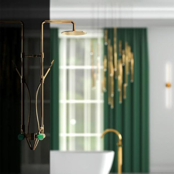 Стойка душевая Jorger Valencia 649.20.210.041 матовая латунь