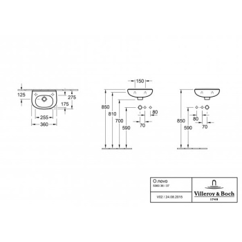 Раковина Villeroy&Boch O.novo 53604501
