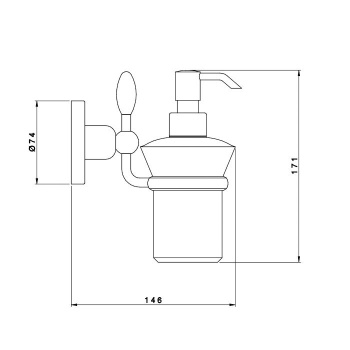 Дозатор для жидкого мыла Nicolazzi Liberty хром 1089CR16