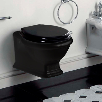 Крышка сиденье для унитаза Simas Lante LA007nero/oro с микролифтом черный