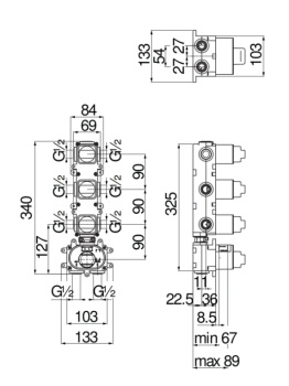 Скрытая часть Nobili WE00104 черный