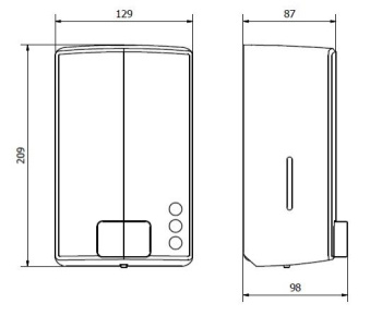 Дозатор для жидкого мыла Nofer Classic 03043.W