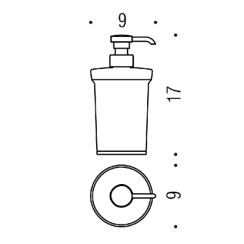 Дозатор для жидкого мыла Colombo Link хром/матовое стекло B9311.CR-VAN