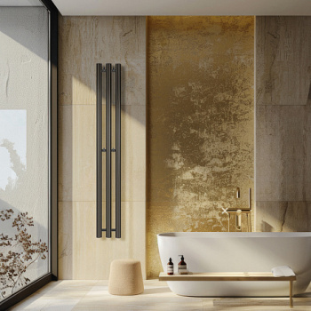 Полотенцесушитель водяной Secado Бергамо 3К 4673739248560 200х17 черный