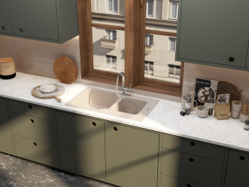 Мойка кухонная Omoikiri Maru 86-2-EV эверест 4993290