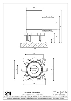 Скрытая часть смесителя Gessi 46189.031 Chrome