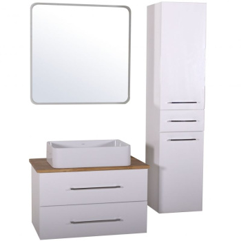 Зеркало ASB-Woodline Санди 80см с подсветкой с сенсорным выключателем 10866