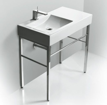 Раковина подвесная/накладная Simas Frozen FZ 11 bia 1 hole 90 см белый