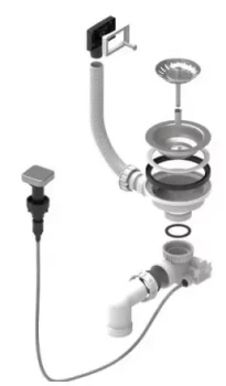 Выпуск с переливом без сифона FI 114 POP UP,