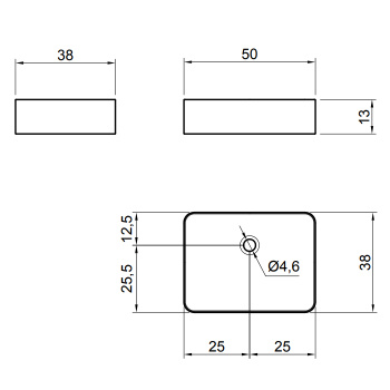 Раковина Antonio Lupi Velo 38х50, без отв., белый А0002423929