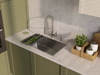 Мойка кухонная Omoikiri Taki 74-U/IF-GB Side графит 4993172