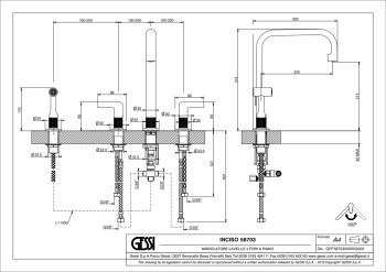 Смеситель для кухни Gessi Inciso 58703.149 Finox Brushed Nickel