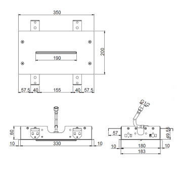 Верхний душ Modular Fima Carlo Frattini Wellness 350х200, с каскадом, встраиваемый в потолок, хром F2810CR