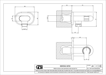 Держатель душевой лейки Gessi Goccia 33761.299 Matte Black