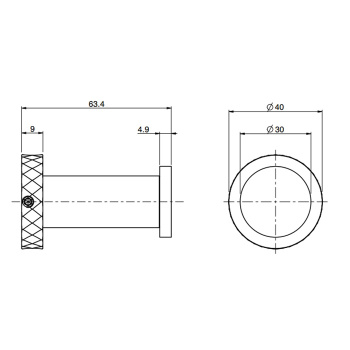 Крючок Fima Carlo Frattini Accessori подвесной, чёрный матовый F6004T/1VNS
