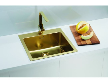 Мойка PURE MONARCH 30 BRONZE-90 FS 515X525 в компл. с выпуском без сифона,