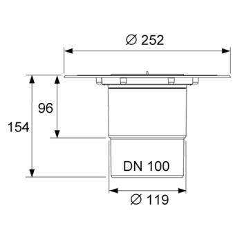 Сифон вертикальный TECE Tecedrainpoint S 3607600
