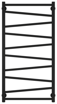 Полотенцесушитель водяной Сунержа Сирокко 1000х500 31-0253-1050 матовый черный
