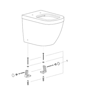 Унитаз напольный Grohe Euro Ceramic 3933900H приставной, альпин-белый