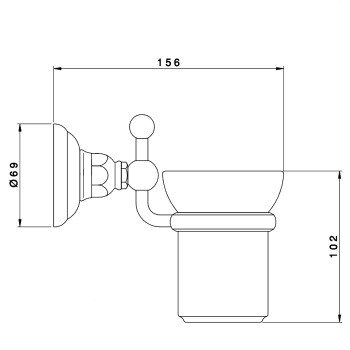Стакан Nicolazzi   1488CR