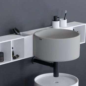 Раковина подвесная Cielo Sella SELSSF PM 40 см серый