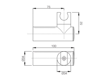 Держатель ручного душа Fima Carlo Frattini WELLNESS F2093CR