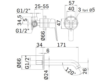 Смеситель для раковины Mamoli Spartaco 49280000912F серебро