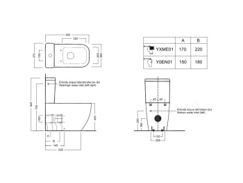Чаша напольного унитаза Hatria Bianca Y7AE01