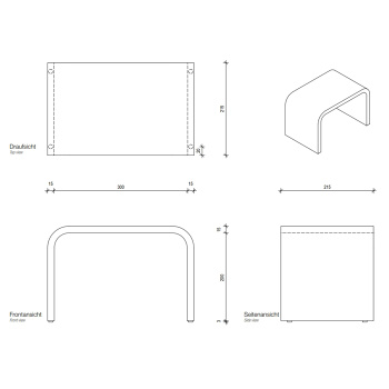 Подставка Decor Walther Stone 974350 белый