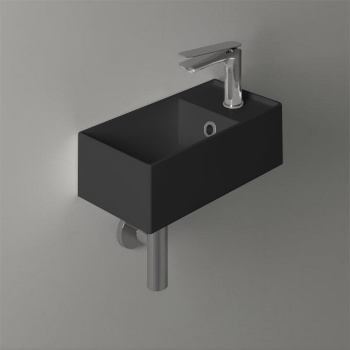 Раковина подвесная Simas Agile AG 20 nero matt 40 см правая черный