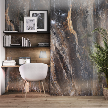 Керамогранит Neodom Titanium Lawa Nero Polished 120x280 см N20340