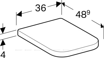 Крышка-сиденье для унитаза Geberit Renova Nr.1 Plan 572110000