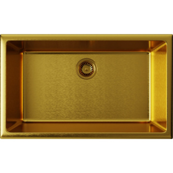 Мойка кухонная Omoikiri Okinoshima 76-U/I-G Matt золото 4993169