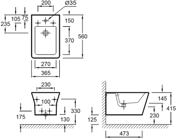 Биде подвесное Jacob Delafon Reve E4812-00