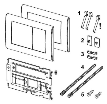 Клавиша смыва Tece Teceplanus 9240322 белый