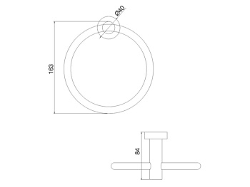 Полотенцедержатель-кольцо Fima Carlo Frattini ROTOLA F6002/1NS