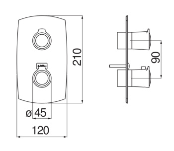 Смеситель для душа Nobili Sofi SI98102BR бронза