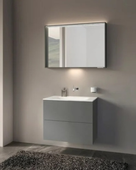 Тумба под раковину Keuco Plan 65 32953290000 инокс матовый петроль