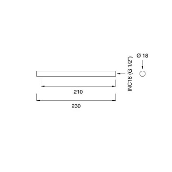 Излив для ванны CЕА Design Opus OPS 42 S сталь