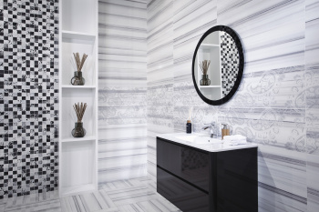 Мозаика 69MU-DN Musa Damasco Negro 30x30