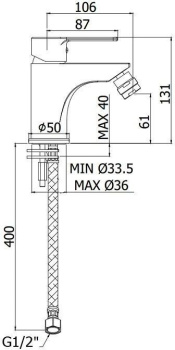 Смеситель для биде Paffoni Red RED13,1CR