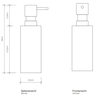 Дозатор для мыла Decor Walther Mikado 521260 черный матовый