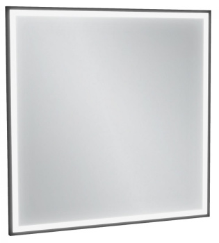 Зеркало с подсветкой 80 см Jacob Delafon Allure EB1435-S14, лакированная рама черный сатин черный