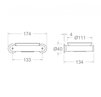 Мыльница Ramonsoler золото SOP02OC