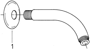 Душевой кронштейн GROHE Relexa neutral 147 мм, хром 28541000