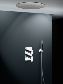 Верхний душ Ramonsoler Hydrotherapy встраиваемый круглый 2 режима RELN550