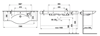 Раковина LAUFEN PALACE 8.1170.6.000.108.1 - белый
